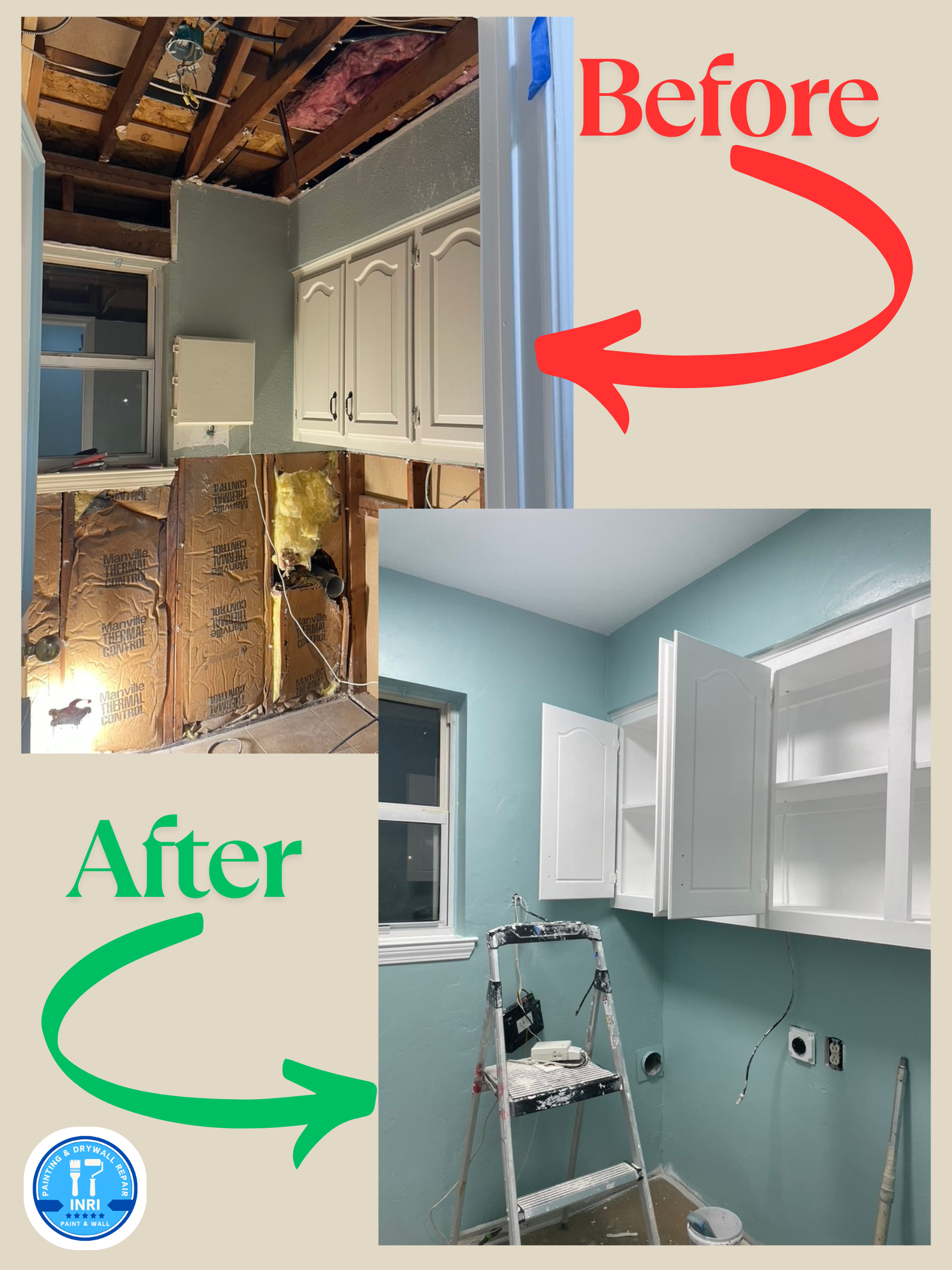 Drywall and painting project by INRI Paint & Wall